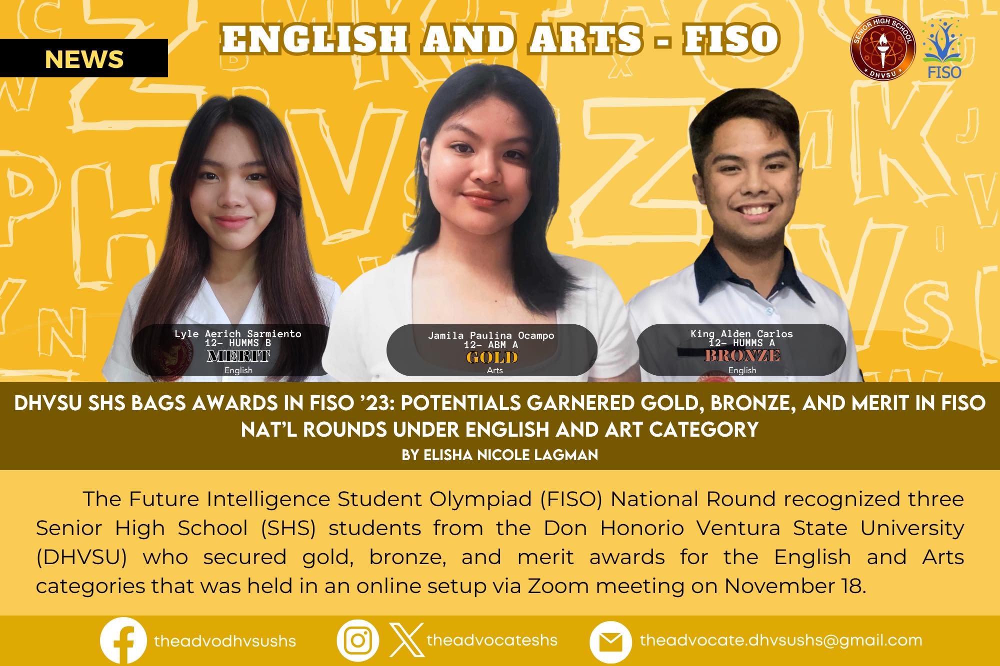 12212023   Future Intelligence Student Olympiad FISO National Round 4   Information DHVSU