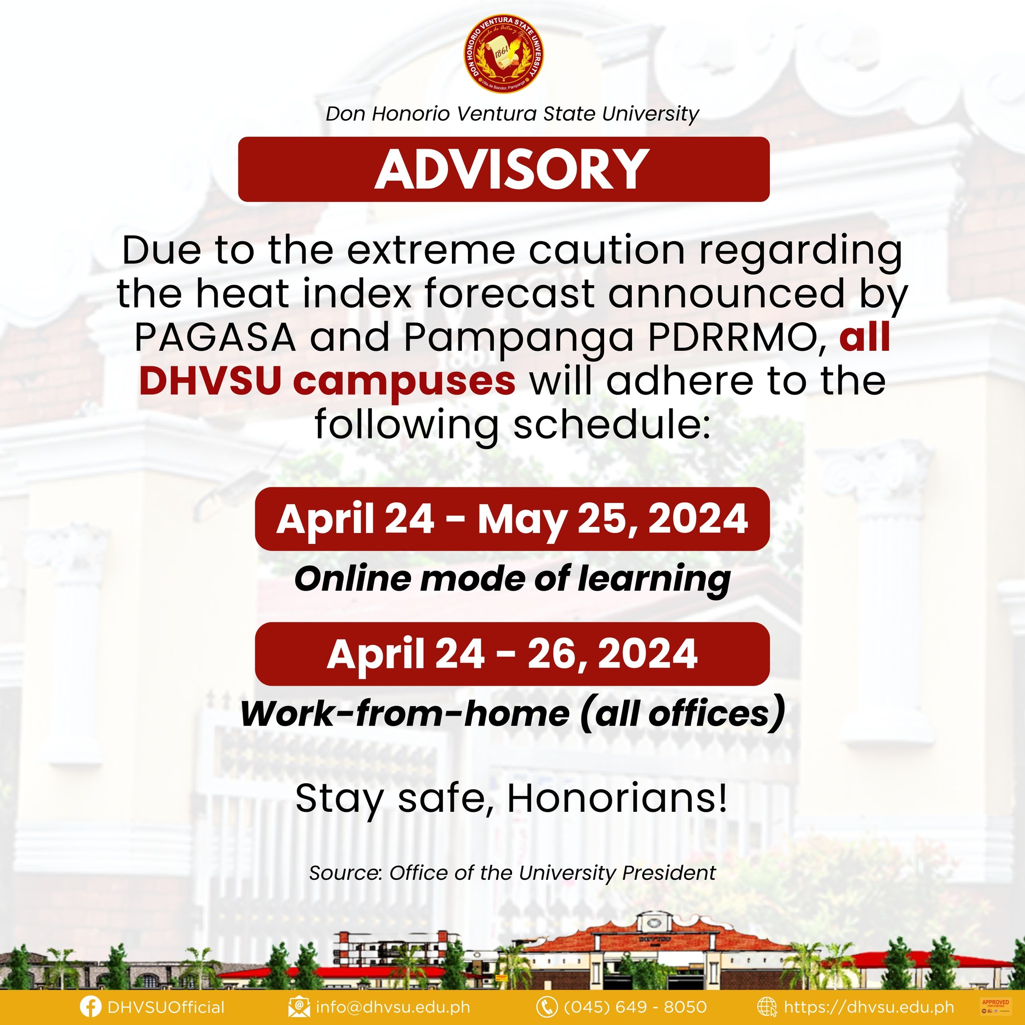 April 23 advisory