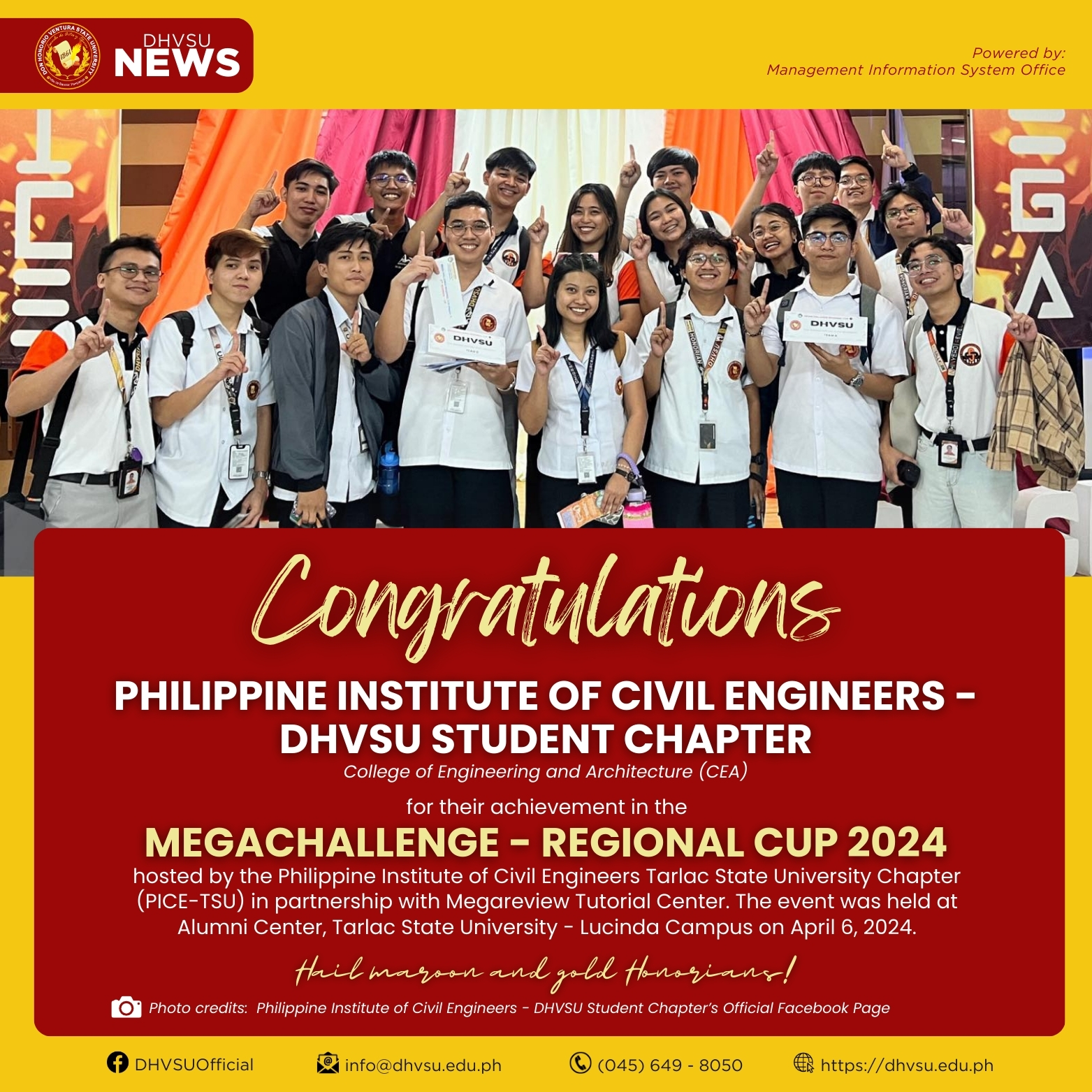 04082024   PICE DHVSU champions regional cup advances to nationals   Information DHVSU