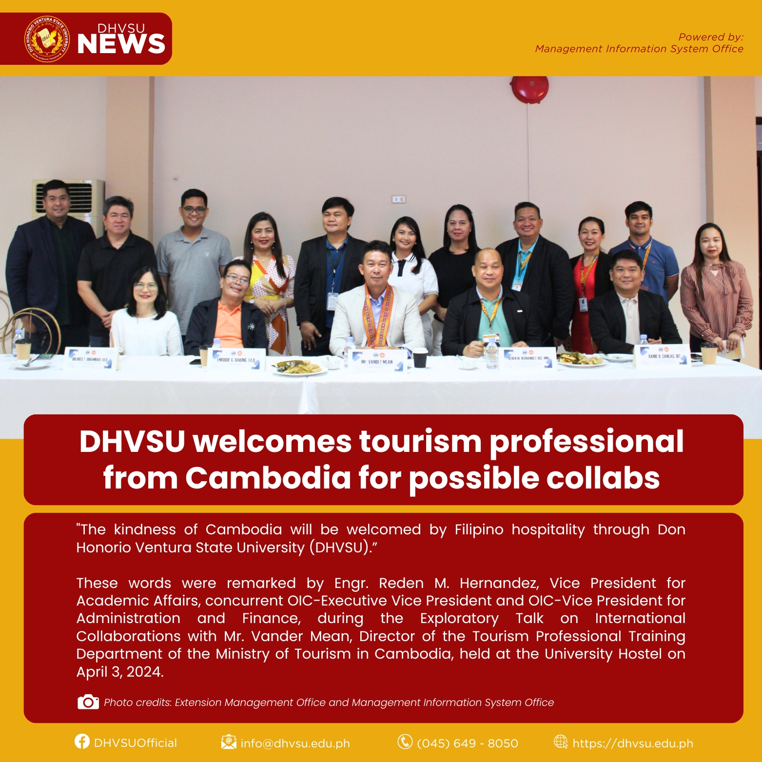 04052024   DHVSU welcomes tourism professional from Cambodia for possible collabs 1