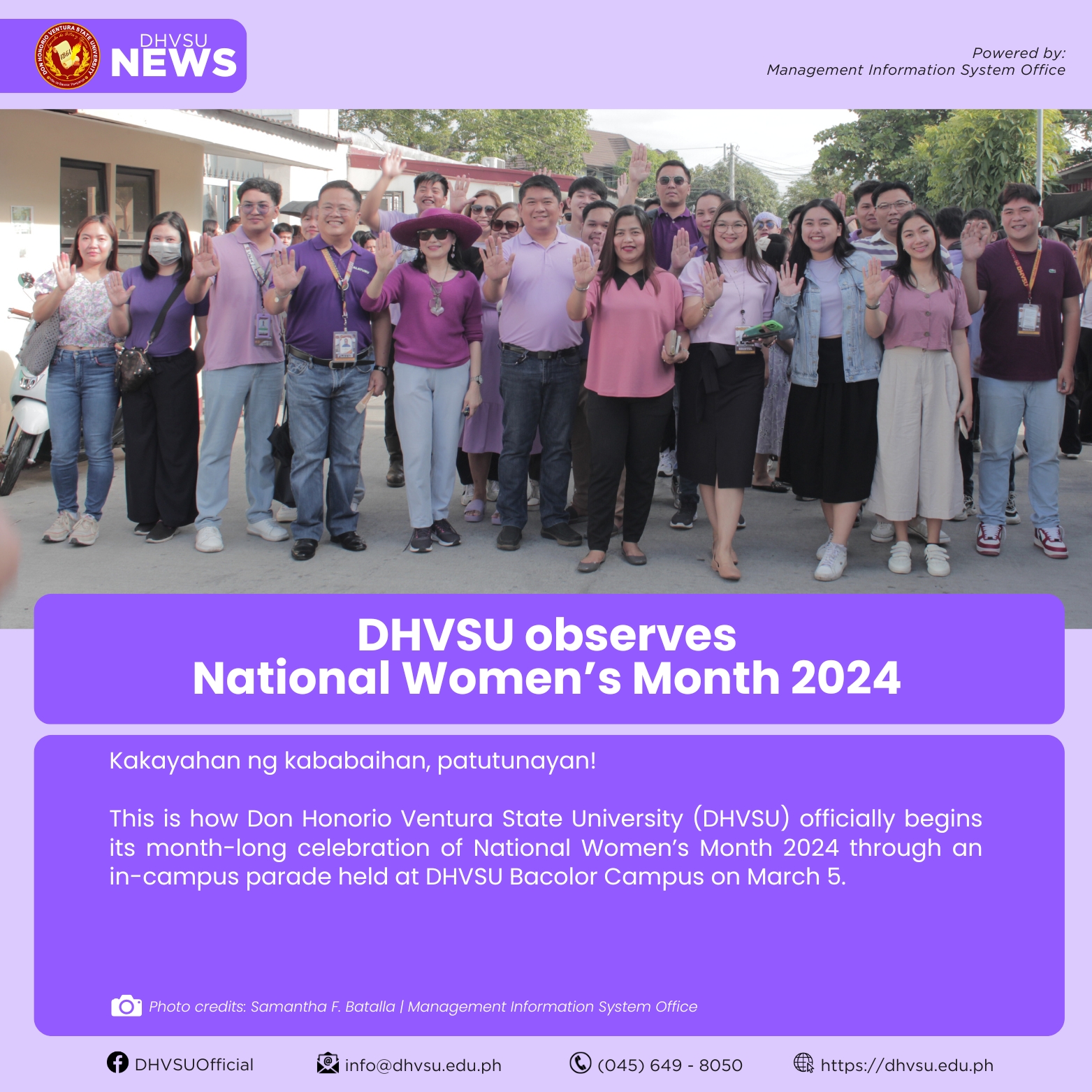 03052024   DHVSU observes National Womens Month 2024 1