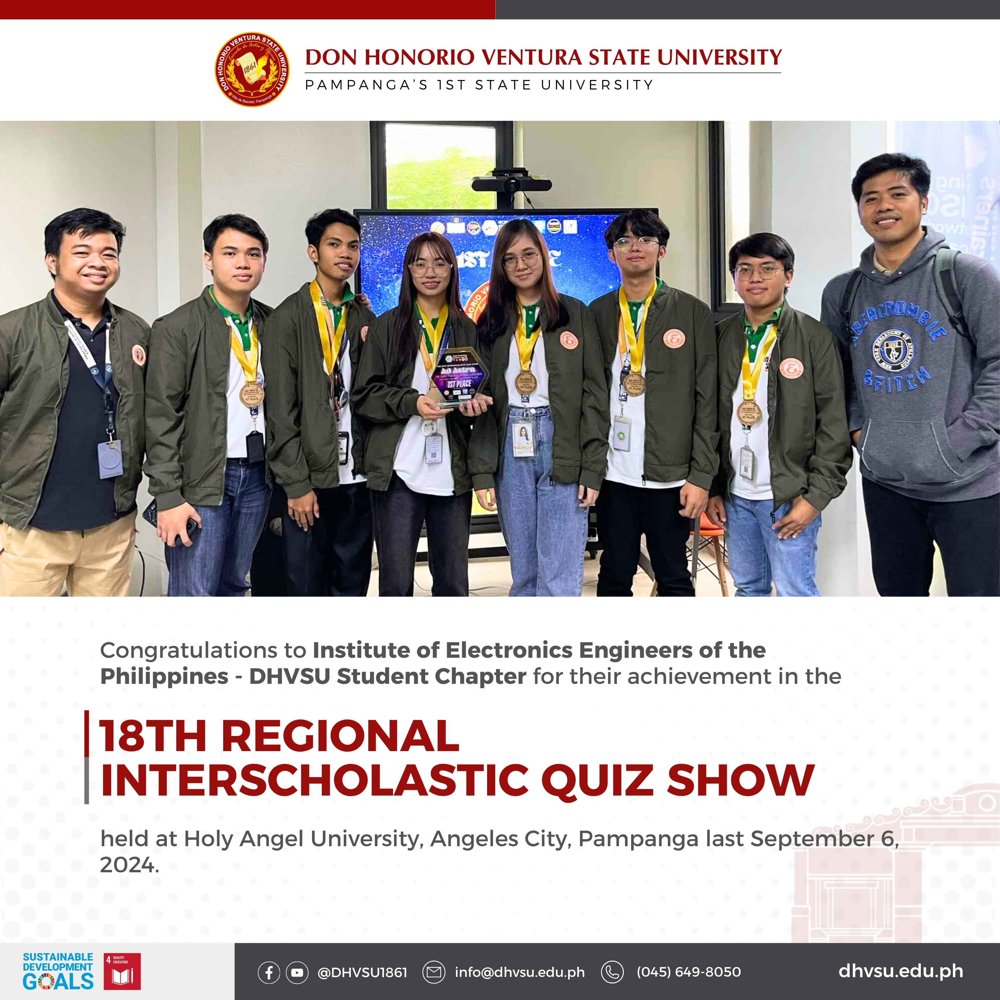 09252024   DHVSUs IECEP hailed as back to back champion in regional quiz show   Information DHVSU