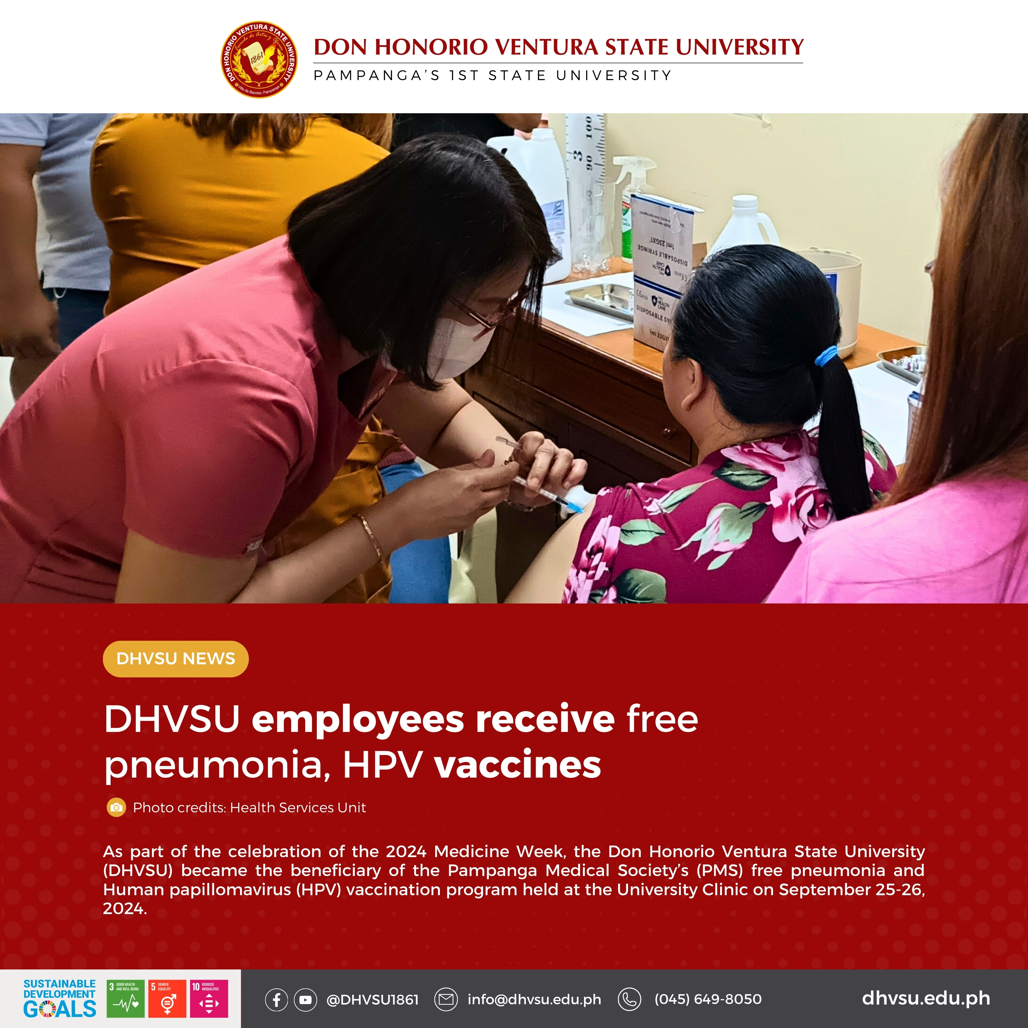 09262024   DHVSU employees receive free pneumonia HPV vaccines