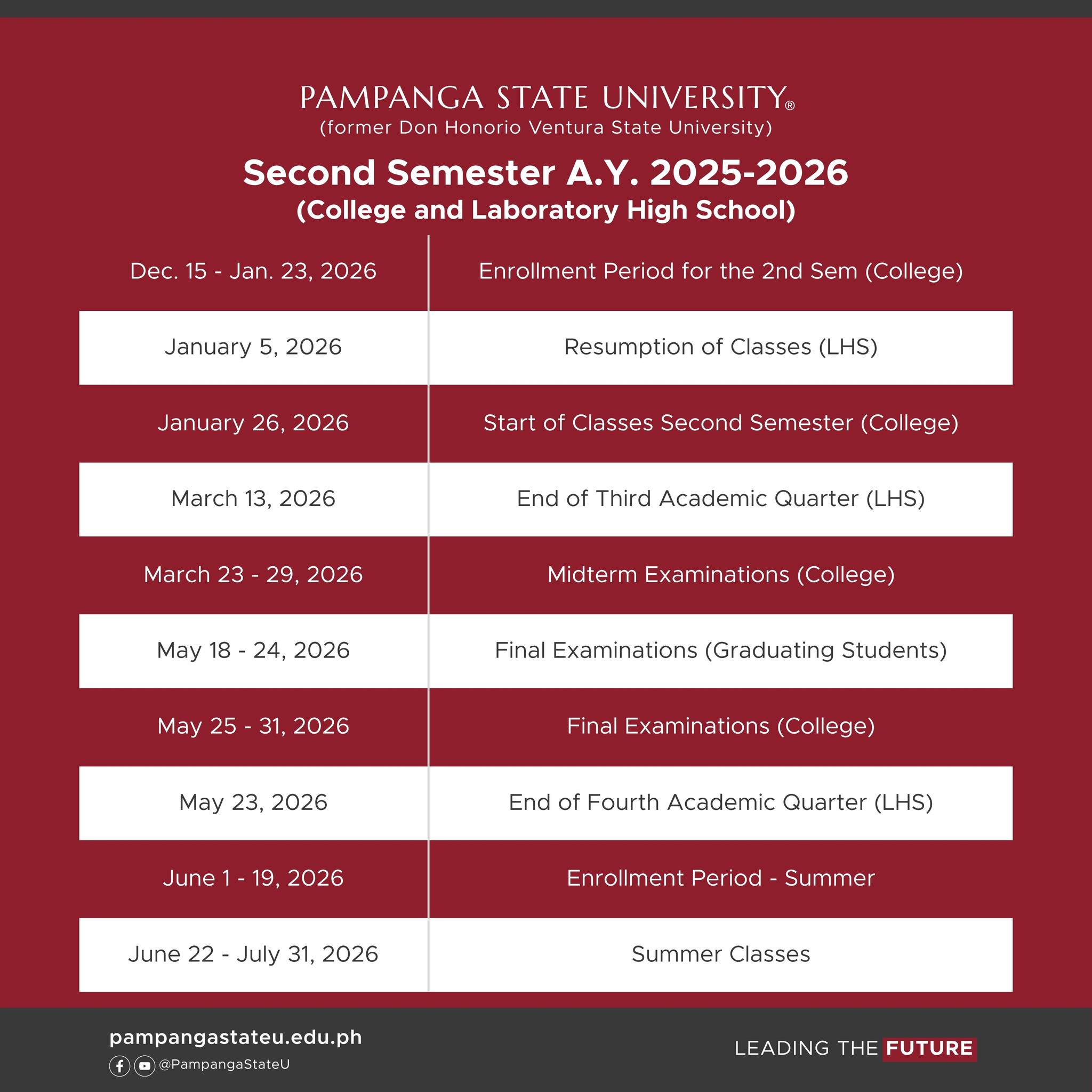07122024 Academic Calendar 2024 2025 Information DHVSU 1