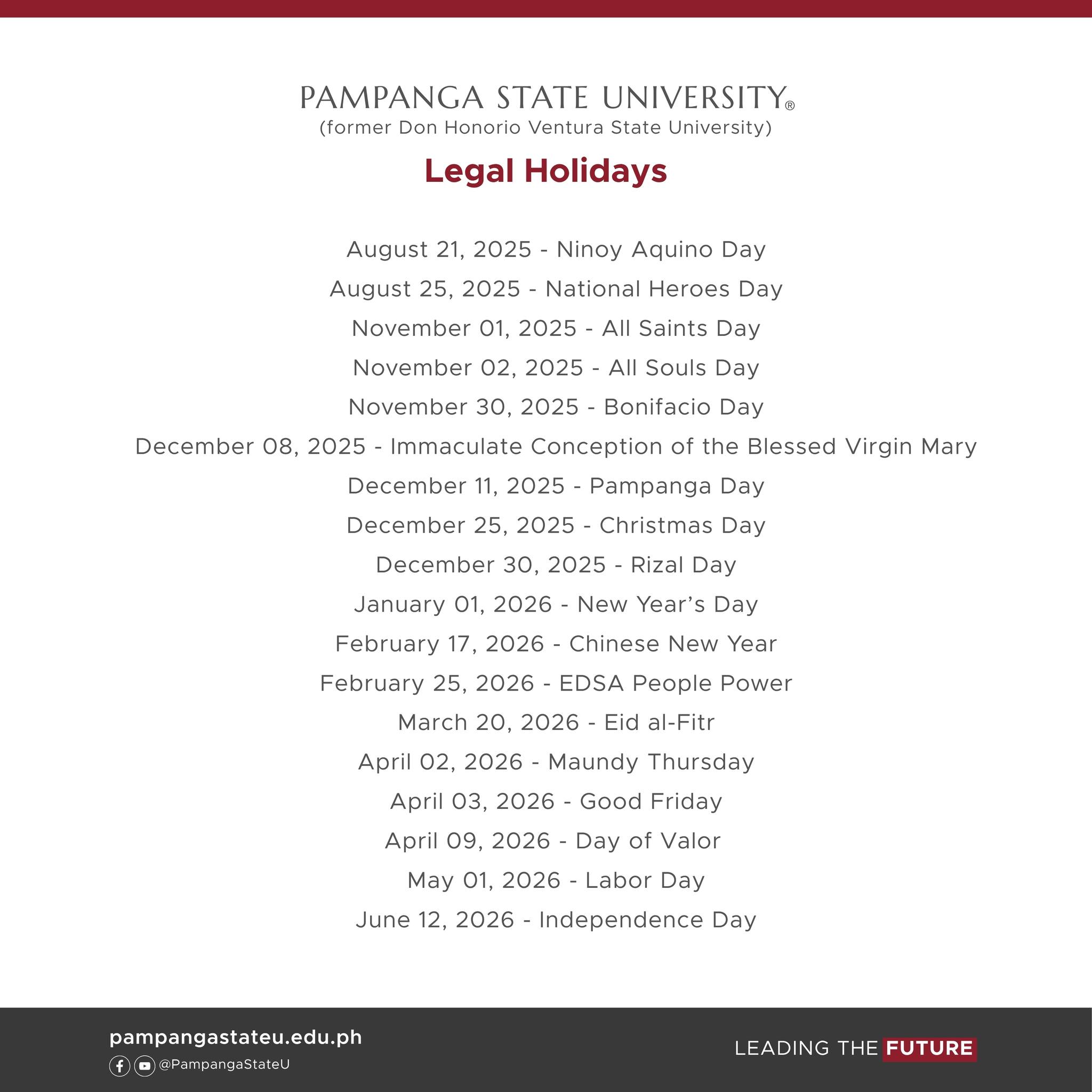 07122024 Academic Calendar 2024 2025 Information DHVSU 1