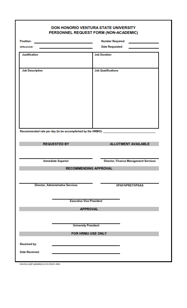 Personnel Request Form NON ACADEMIC 1 001