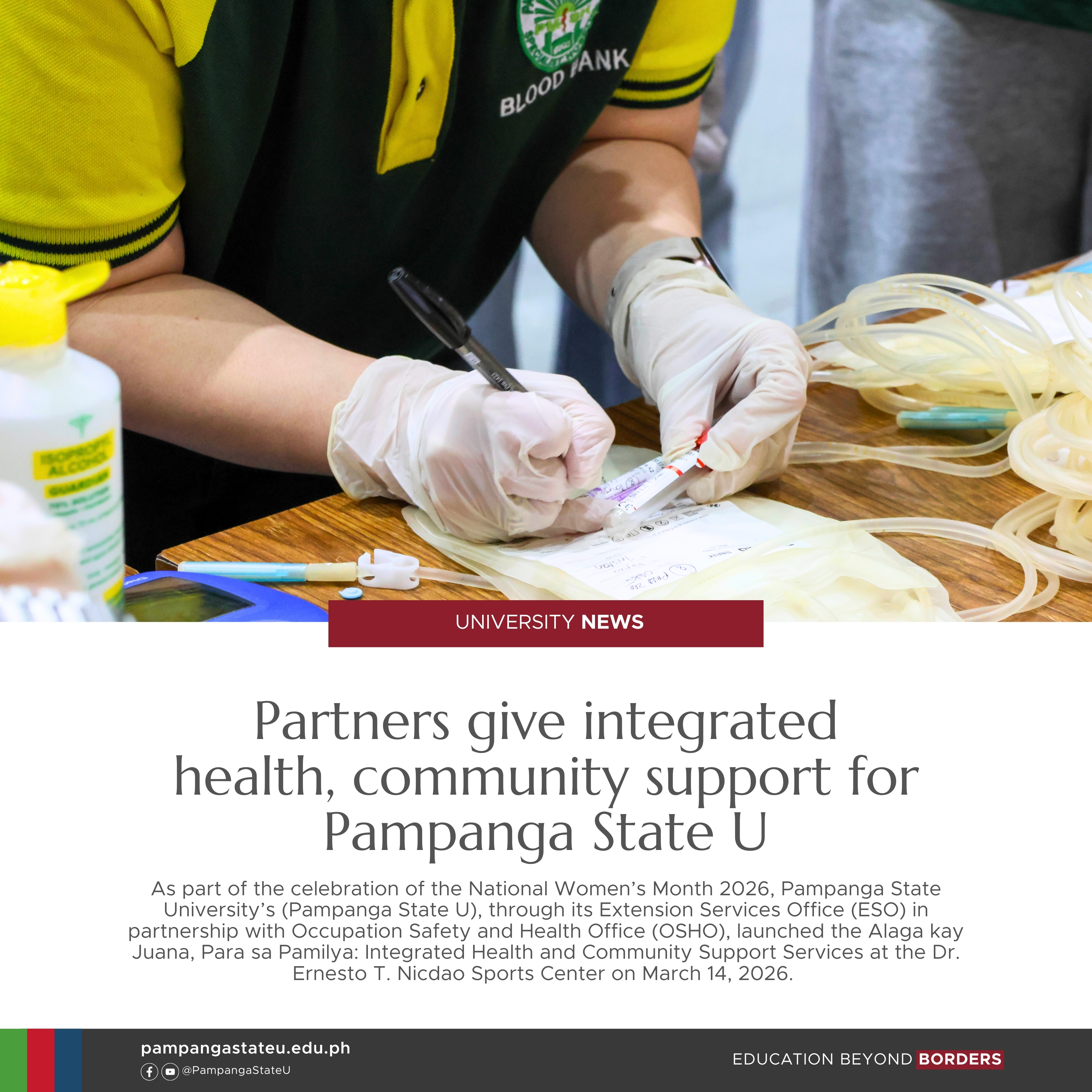 03162026 Partners give integrated health support for Pampanga State U community
