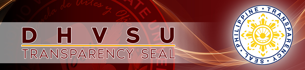 dhvsu transparency seal banner